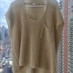 Minnie Rose oversized sleeveless sweater